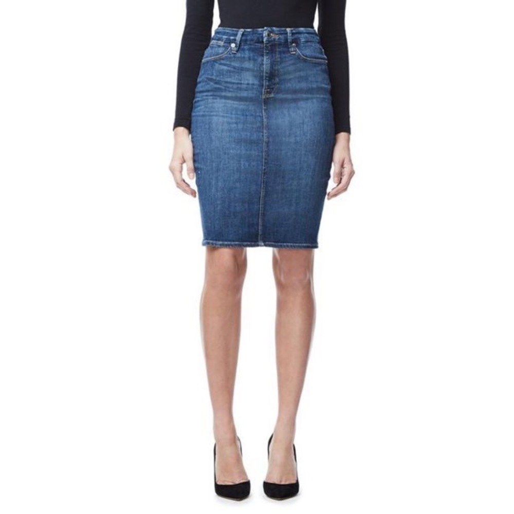 Denim Pencil Skirt